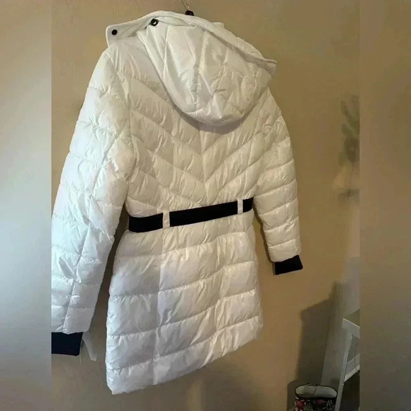 NWT MICHAEL KORS Hooded Puffer Jacket - White - Picture 12 of 16